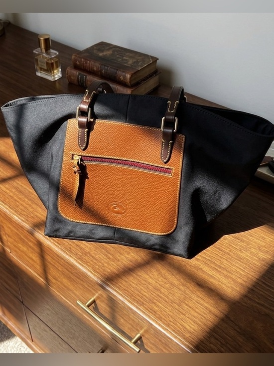 Handbags - Dooney & Bourke Wayfarer Nylon Tote Bag Black Leather Trim